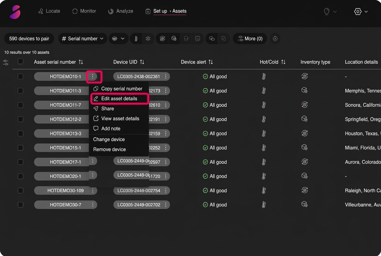 Create your asset — Find and edit your asset
